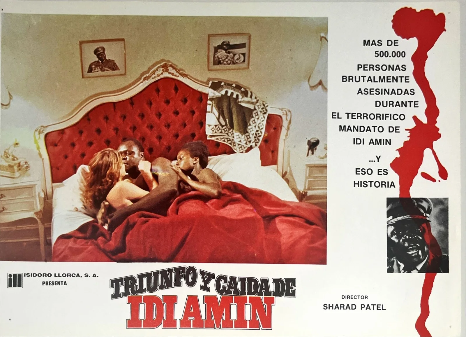 Lobby card set (12): "The Rise and Fall of Idi Amin" Exploitation, изображение 5
