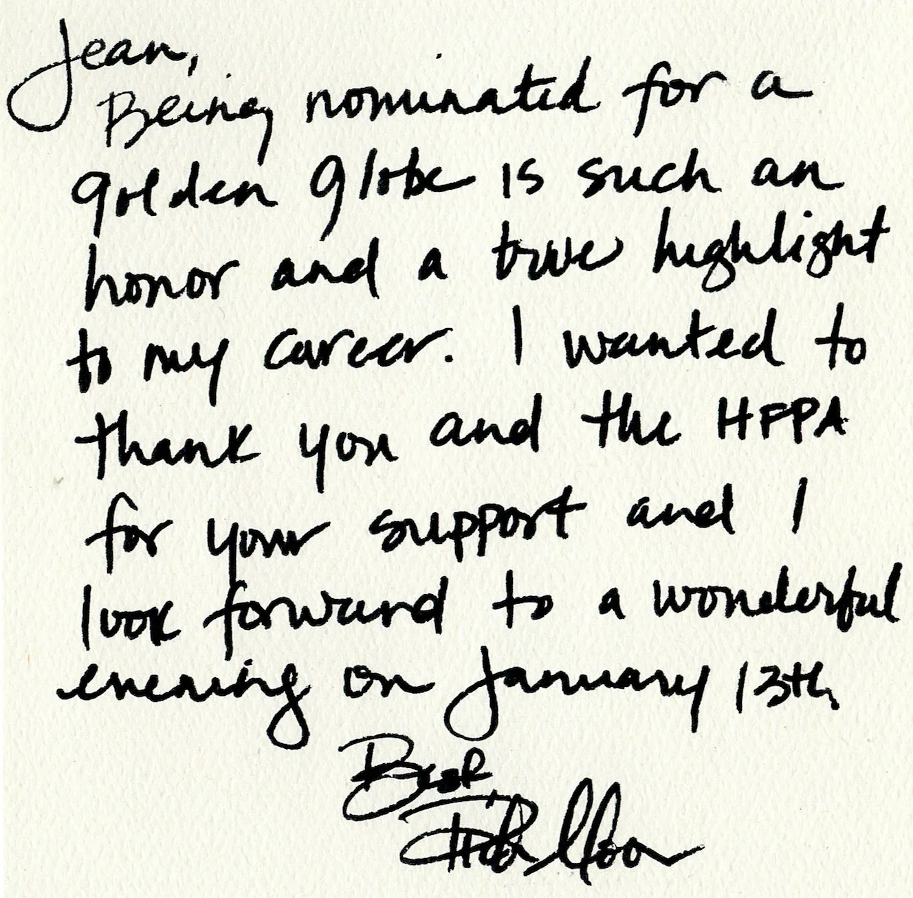 Rich Moore — Rich Moore Actor Autographed Signed Handwritten Card AMCo COA 1547, image 2
