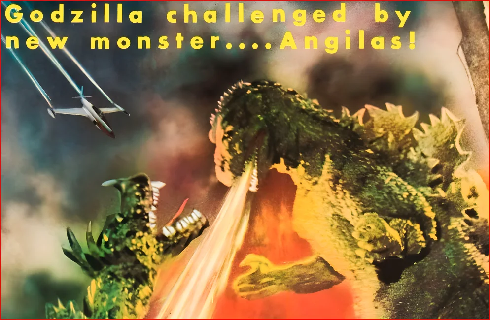 Godzilla Raids Again 1955 Kaiju Monster Film - Restored 27.2" x 41" US One Sheet, image 4