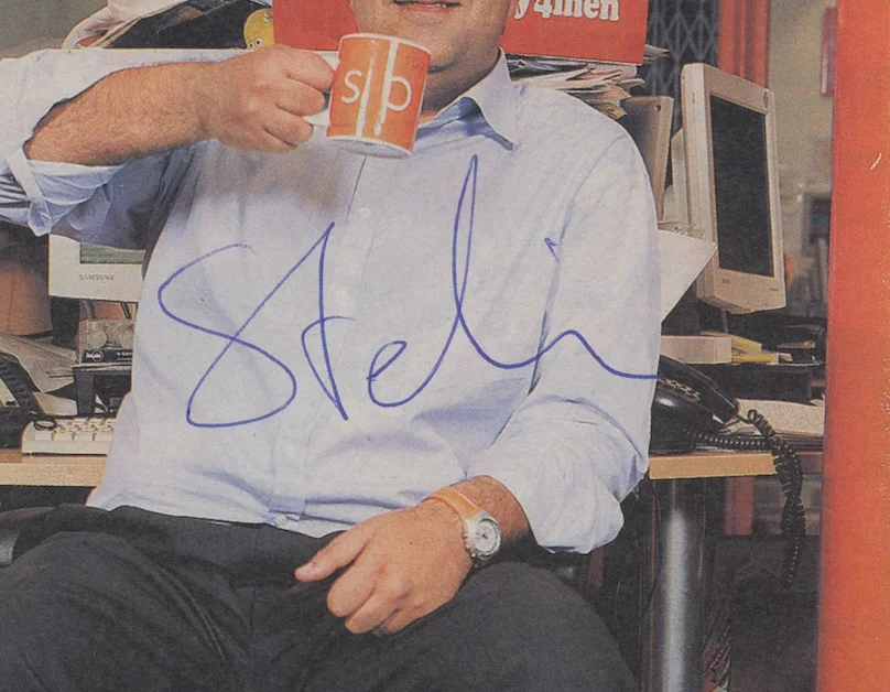 Stelios Haji-Ioannou EasyJet Autographed Signed Magazine Photo AMCo COA 28778, image 2