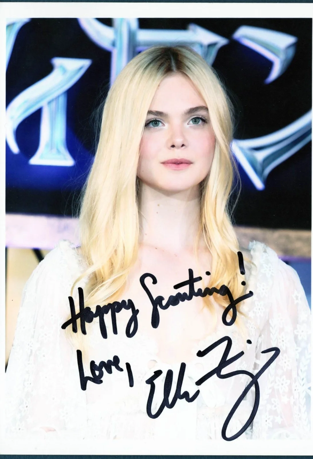 Elle Fanning — Elle Fanning Hand signed autographed 5x7 photo, W/COA