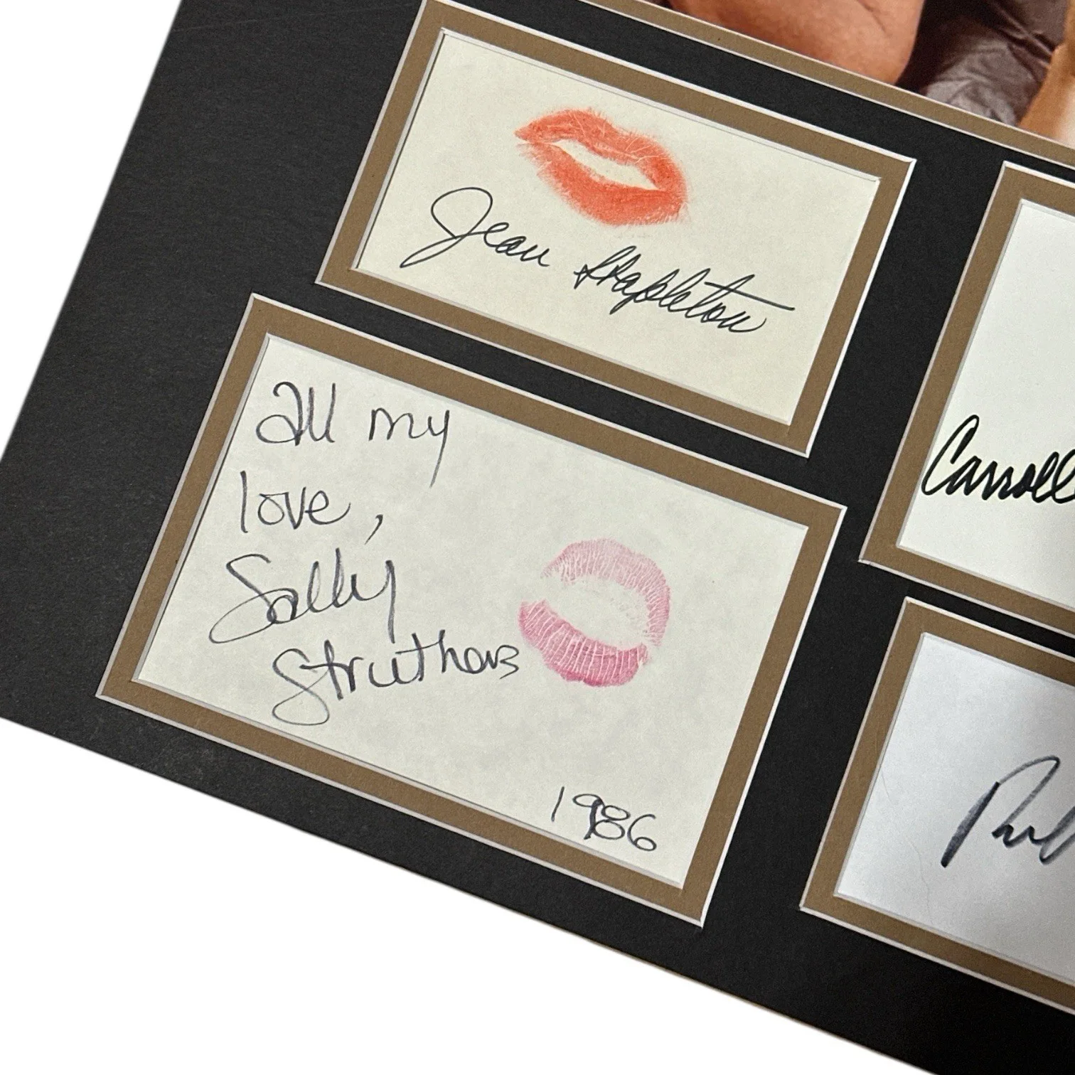 All In The Family Cast — All In The Family Autograph Index Card & Photo Display! Signed x4! Rob Reiner!, изображение 3
