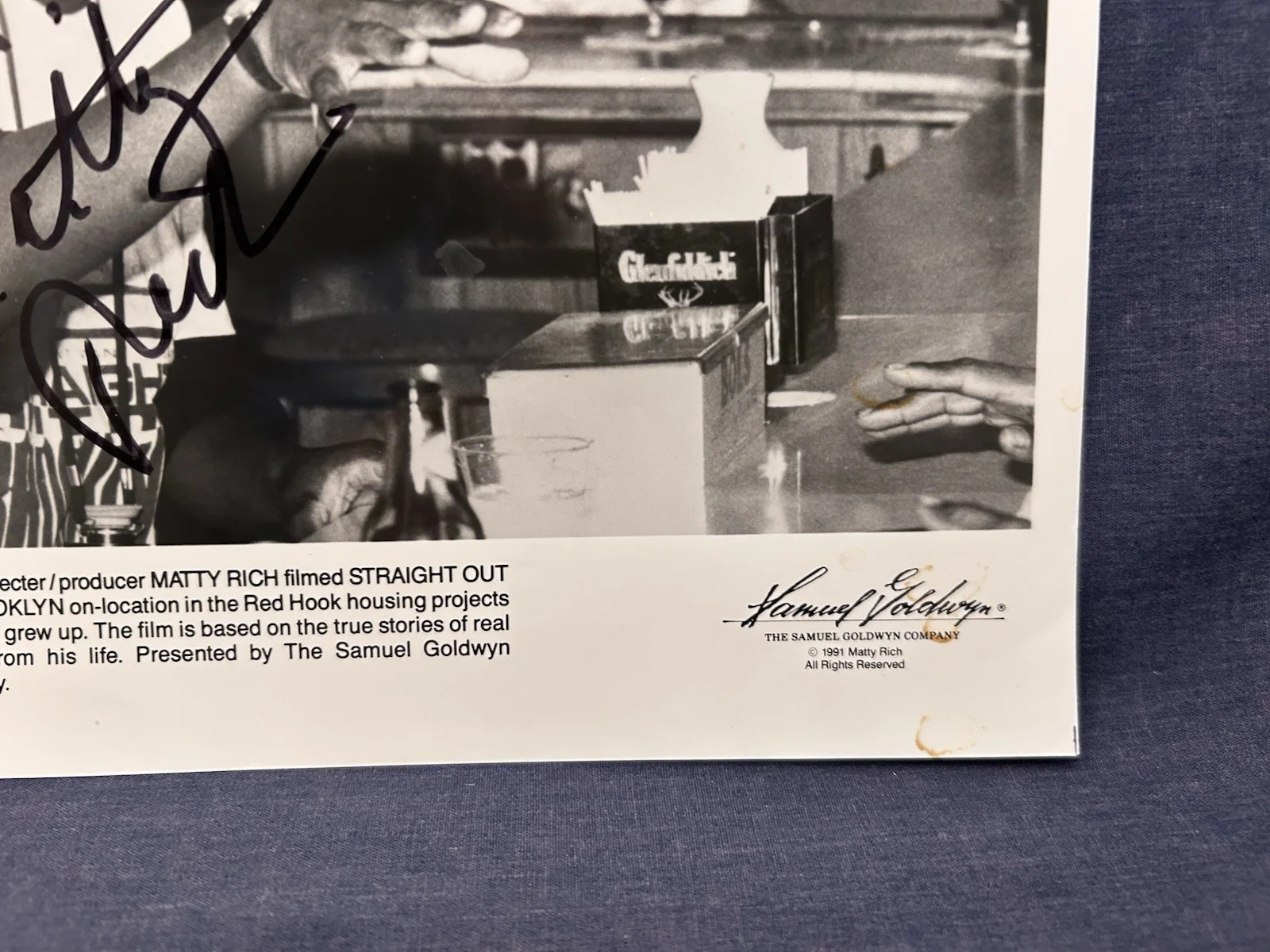 Matty Rich — 1991 SIGNED Rare 8x10 Matty Rich Straight Out of Brooklyn 8x10 Red Hook Projects, image 4