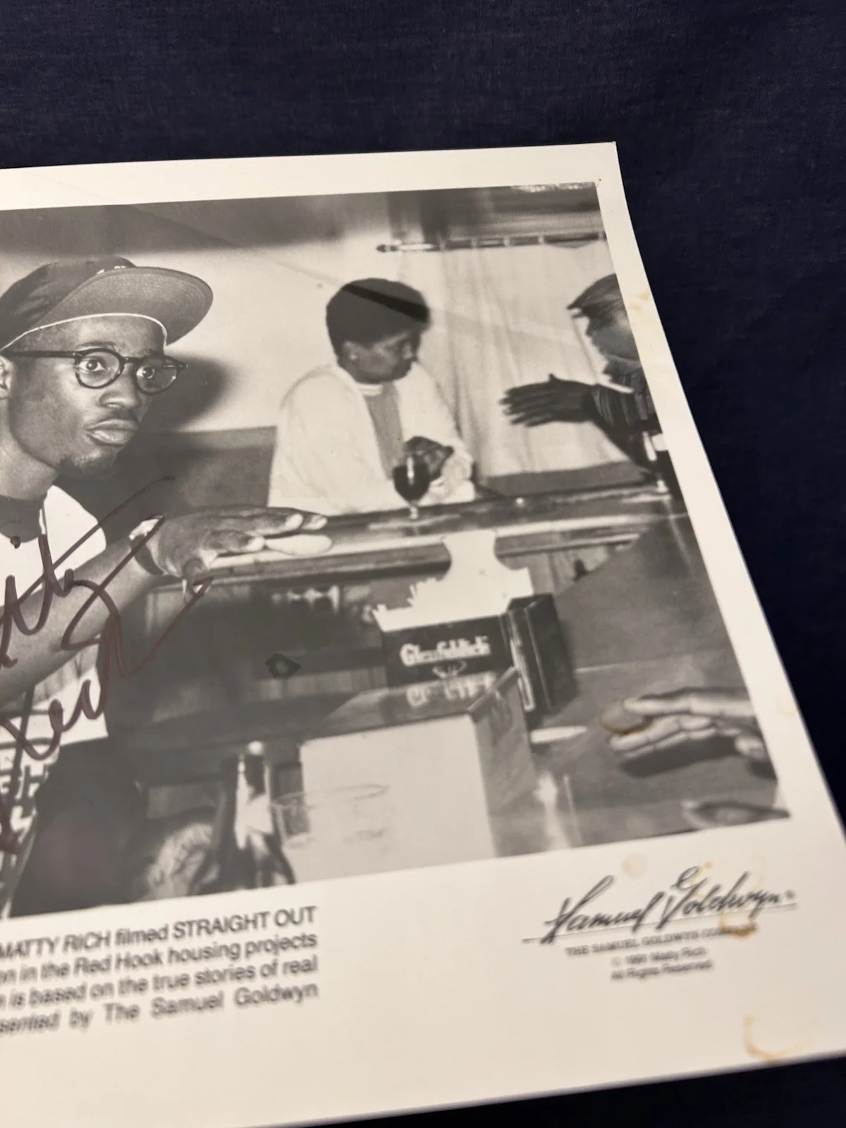 Matty Rich — 1991 SIGNED Rare 8x10 Matty Rich Straight Out of Brooklyn 8x10 Red Hook Projects, image 5