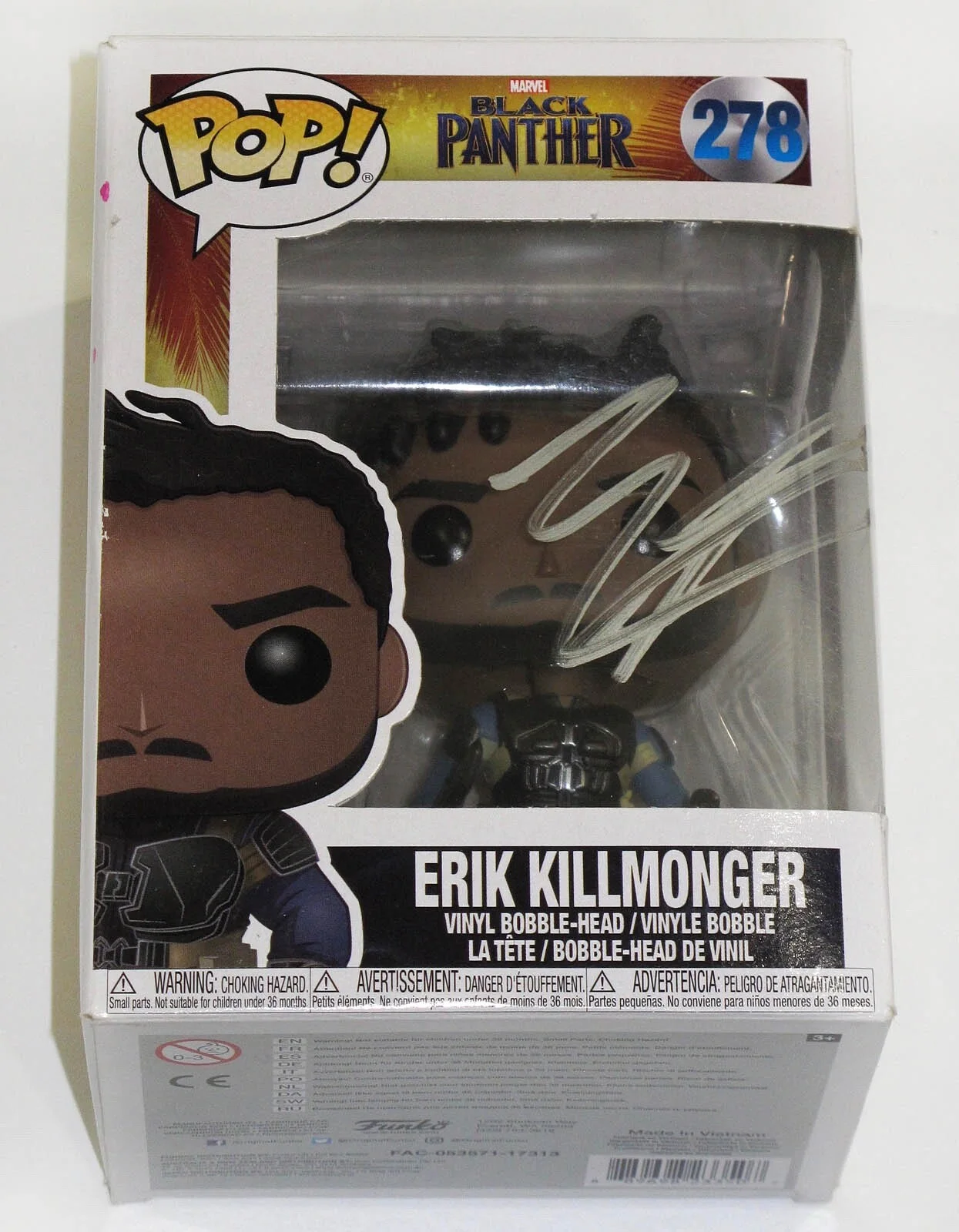 MICHAEL B JORDAN — Michael B Jordan signed BLACK PANTHER "ERIK KILLMONGER" Funko SINNERS o JSA COA, image 5