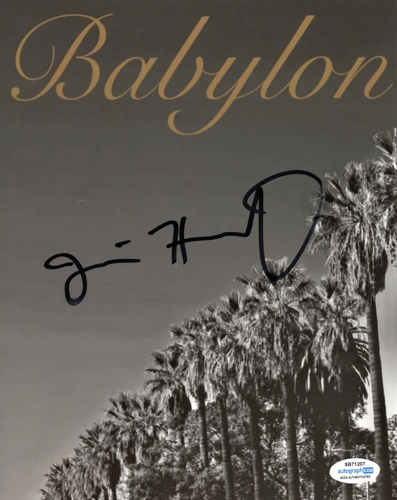 JUSTIN HURWITZ — Justin Hurwitz signed Autographed "BABYLON" 8x10 Photo a PROOF Composer ACOA COA, изображение 3