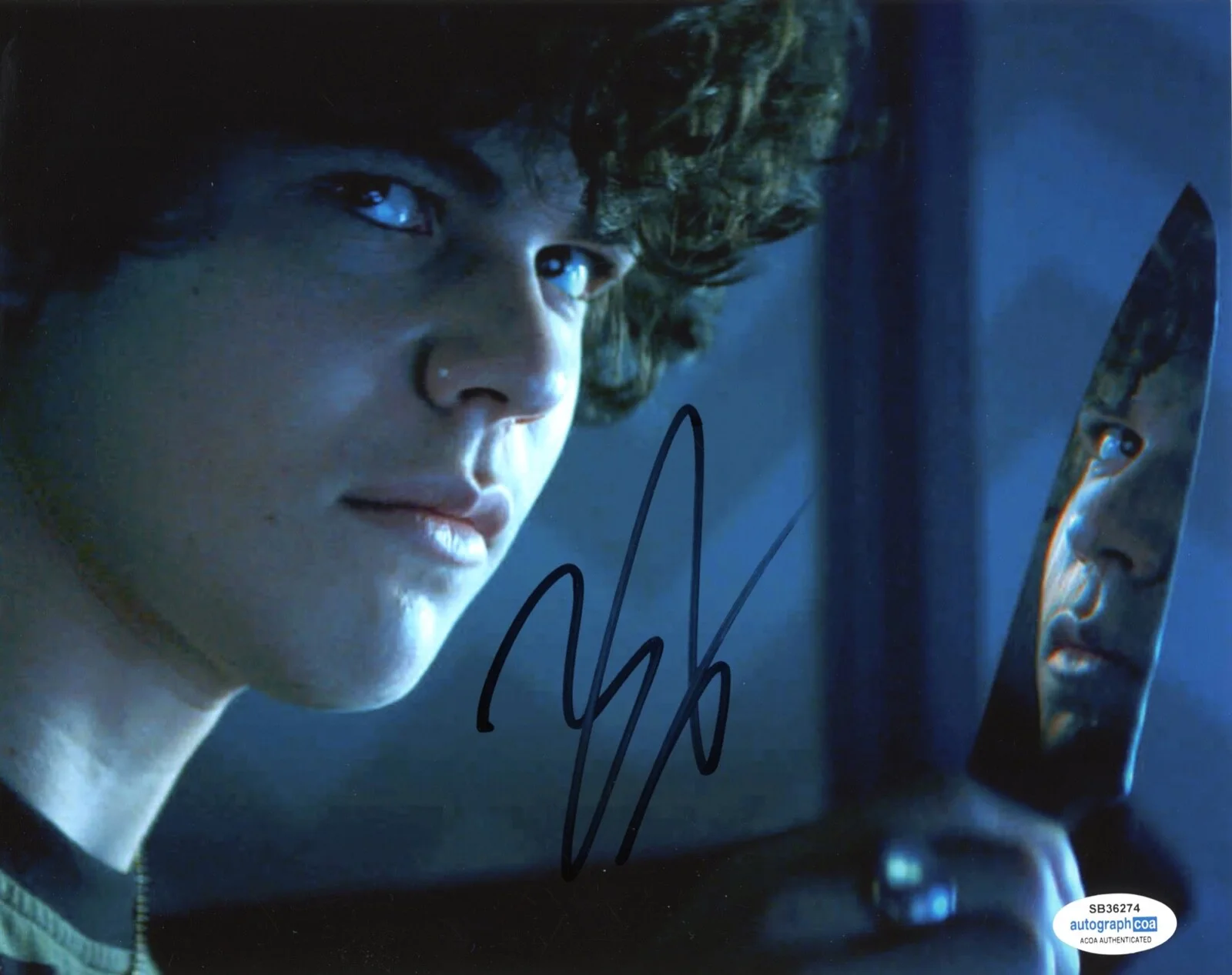 ZACKARY ARTHUR — Zackary Arthur signed "CHUCKY" 8x10 Photo EXACT PROOF j KILLER Jake ACOA COA, изображение 4