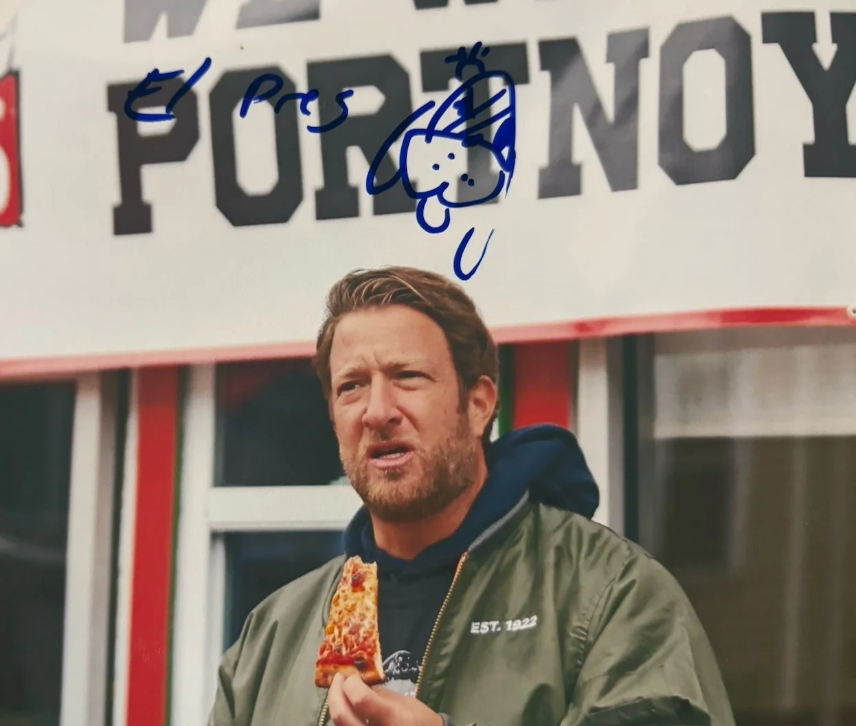 Dave Portnoy — DAVE PORTNOY SIGNED AUTOGRAPH PSA COA 8X10 PHOTO BARSTOOL SPORTS DOG SKETCH RARE, изображение 2