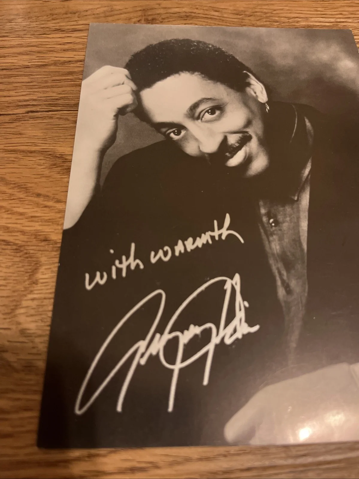 Hand SIGNED Gregory Hines 5” x 7” Photo - Dancer/Actor - Will & Grace - etc, image 2