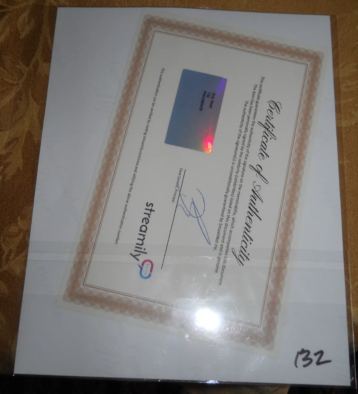 Bob West Autographed 8x10 Barney Print Streamlily, image 2