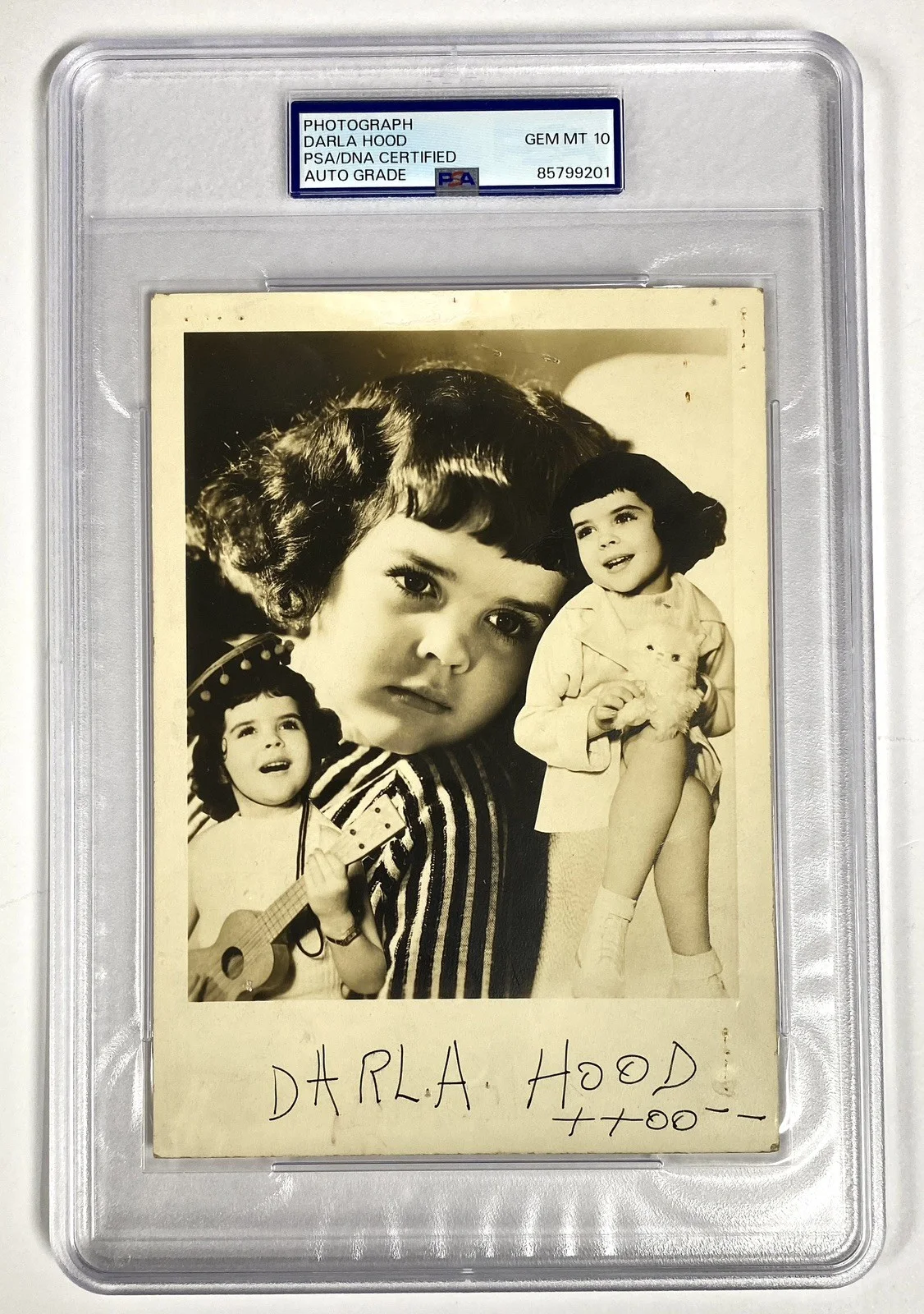 Darla Hood — Darla Hood Signed "Our Gang" Photo – PSA Gem Mint 10!, изображение 2