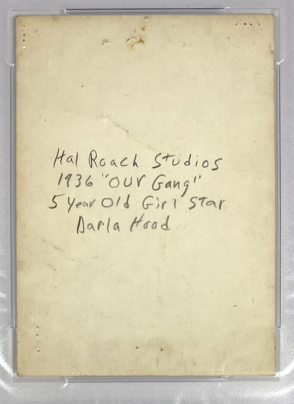 Darla Hood — Darla Hood Signed "Our Gang" Photo – PSA Gem Mint 10!, изображение 3