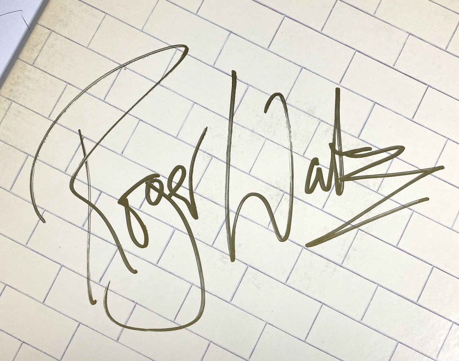 Roger Waters Signed The Wall LP Pink Floyd Autograph - PSA, image 2