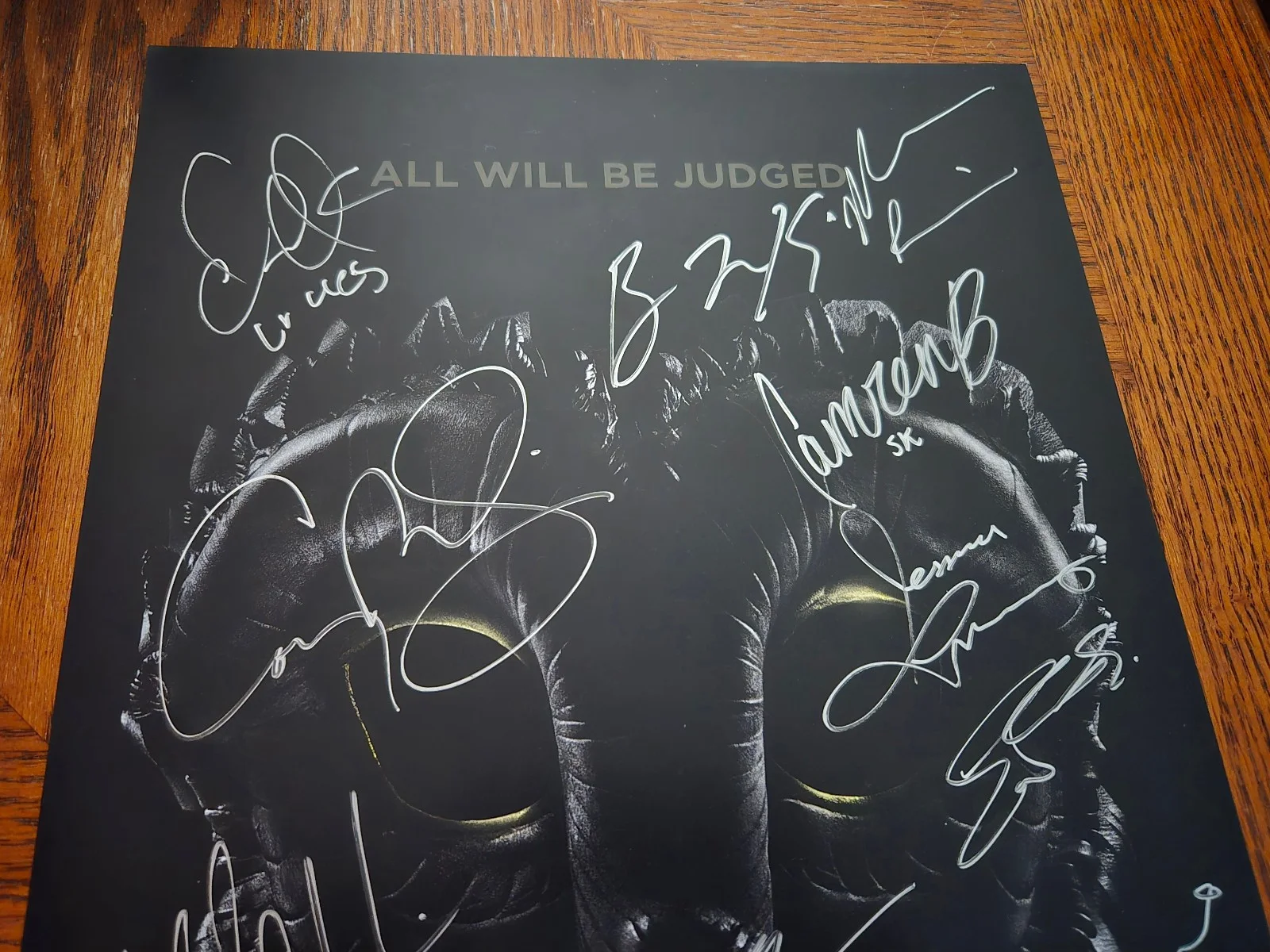 Ben McKenzie, Michael Chiklis, Morena Baccarin — Gotham Cast Signed 11x17 (JSA Letter) 14 Autos - McKenzie/Chiklis/Baccarin/Smith, изображение 2