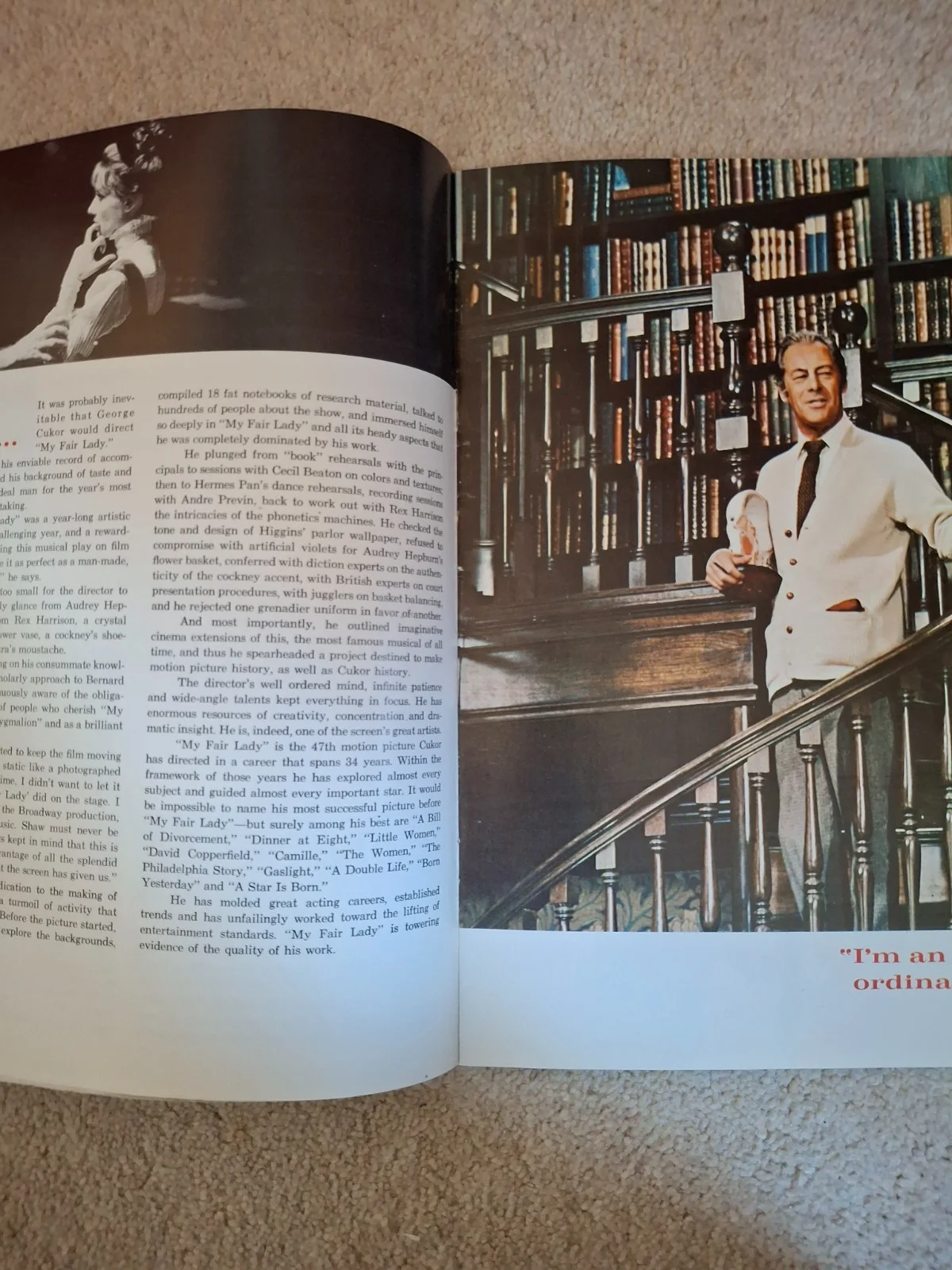 My Fair Lady Souvenir Programme 1964 Film Press Release Audrey Hepburn, image 3