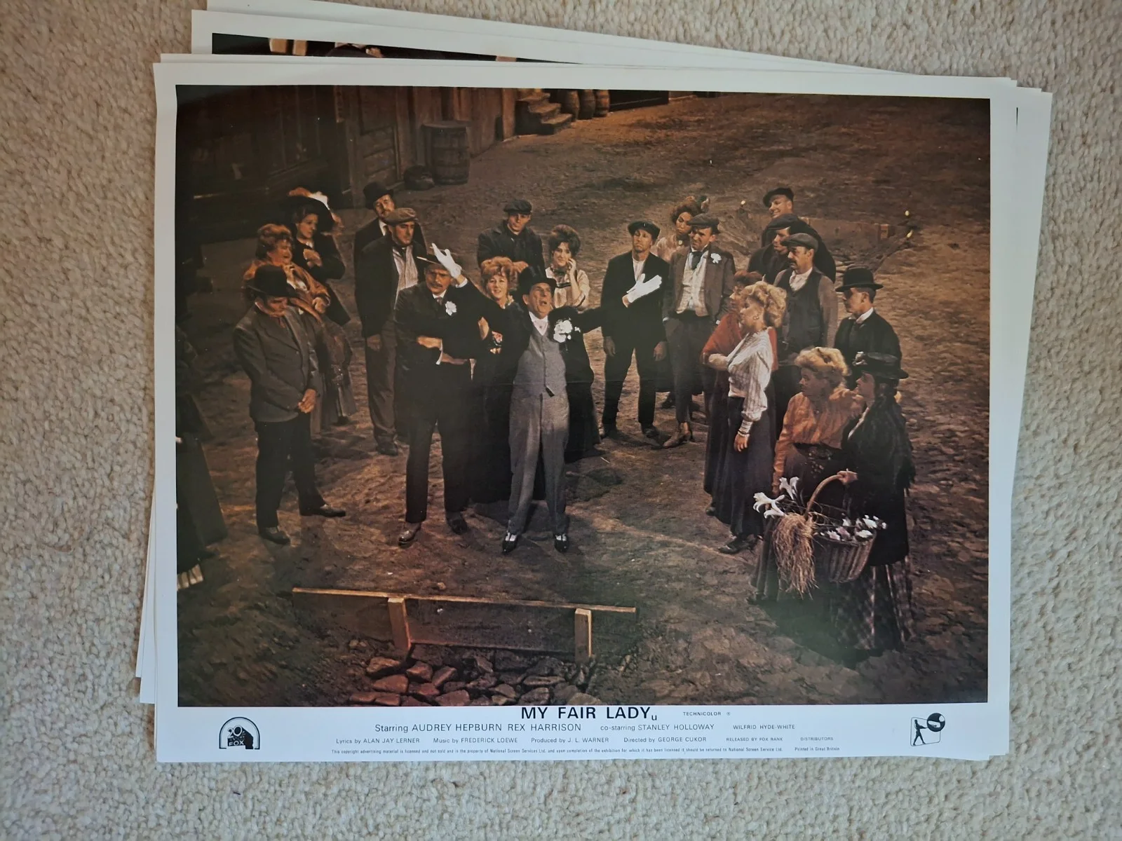 My Fair Lady 6 Repro UK Front of House Lobby Cards Audrey Hepburn Rex Harrison, image 4