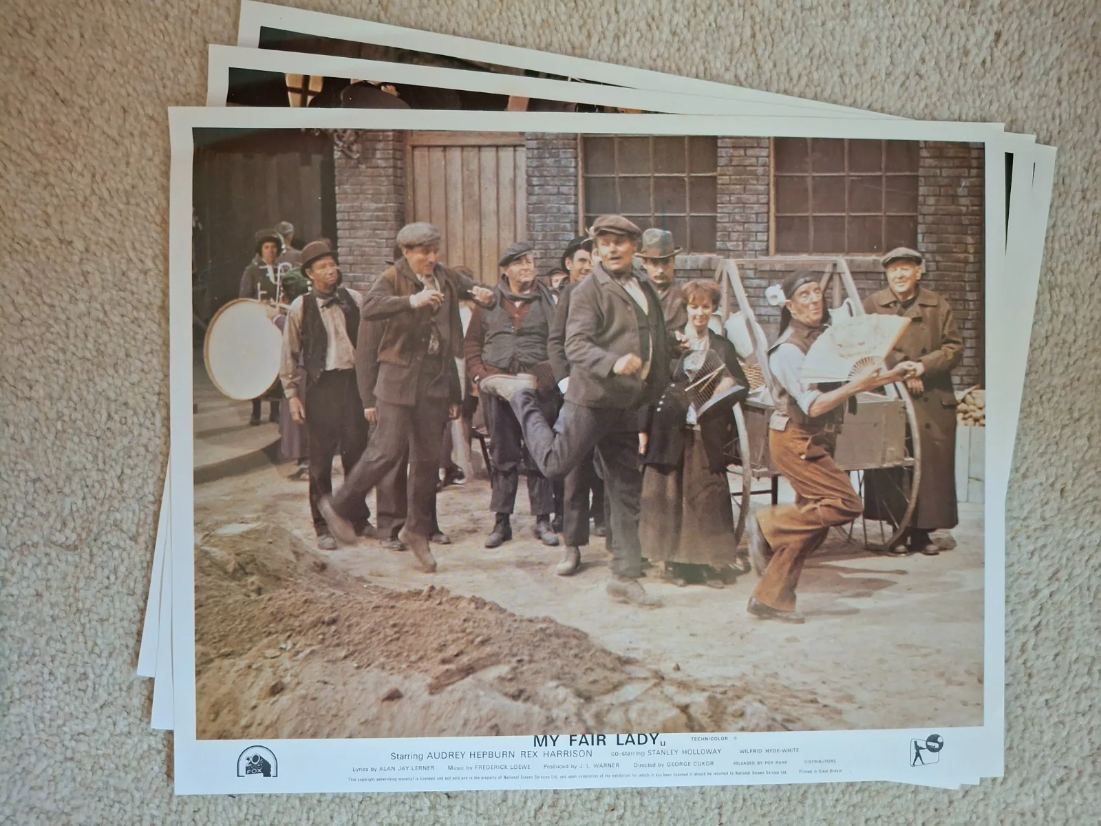 My Fair Lady 6 Repro UK Front of House Lobby Cards Audrey Hepburn Rex Harrison, image 5