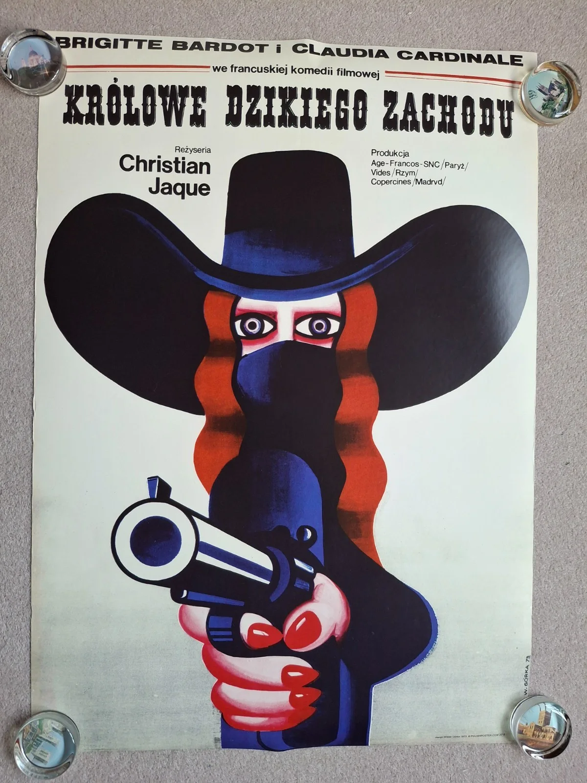 The Legend of Frenchie King Polish Film Cinema Movie Poster Brigitte Bardot, изображение 2