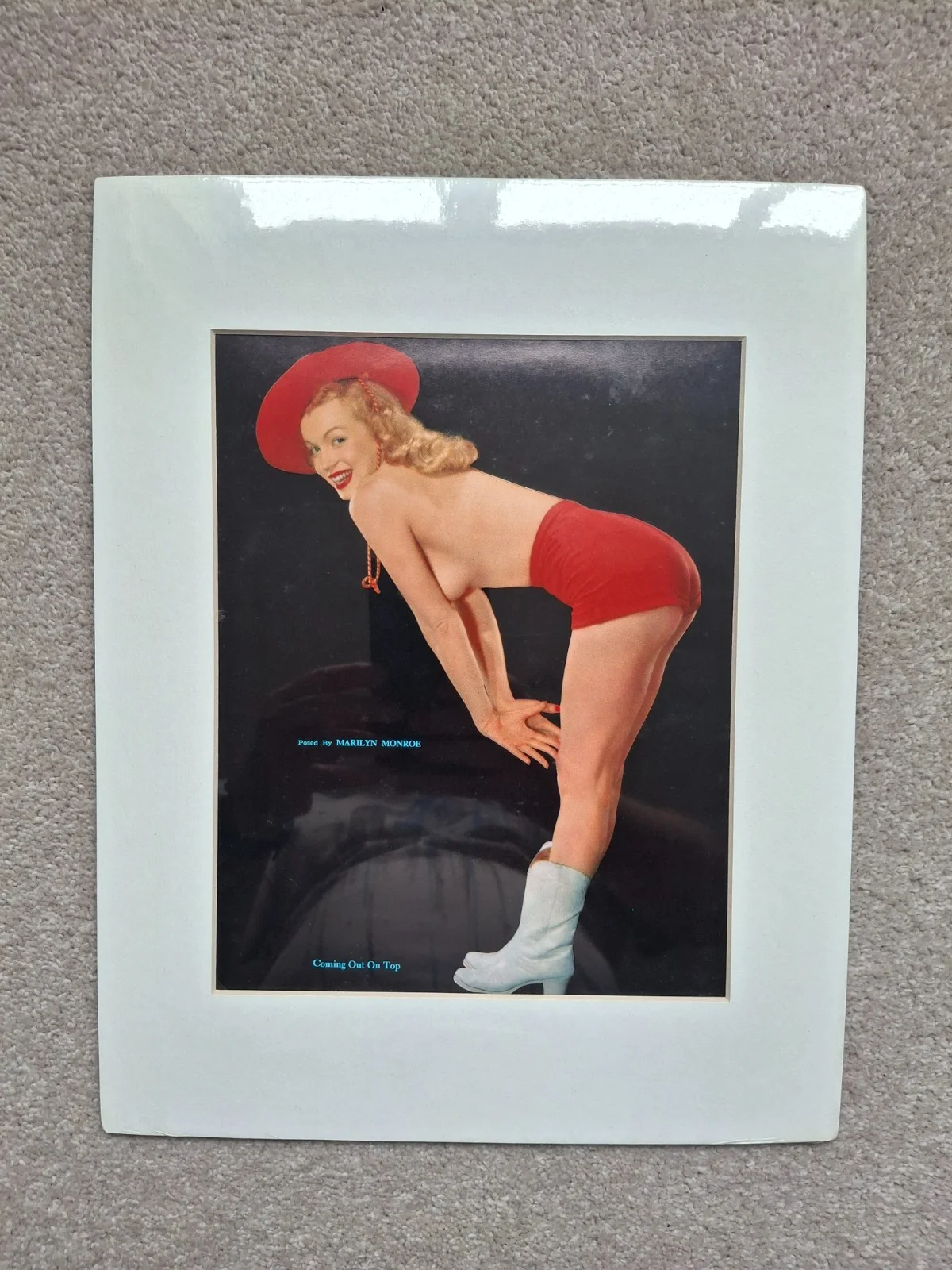 Three c1948 fan club issue Marilyn Monroe Lithographs Prints Laszlo Willinger, image 3