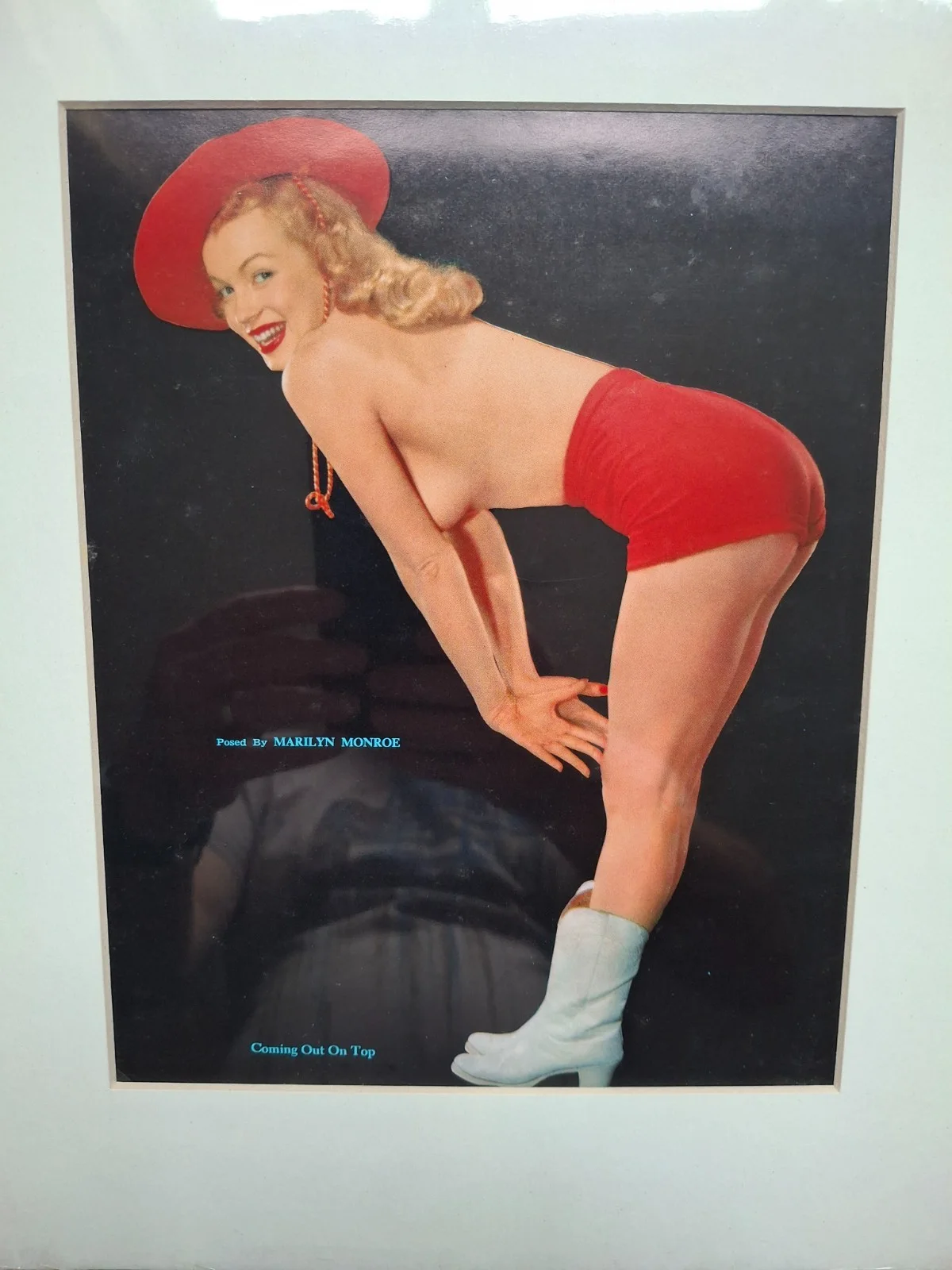 Three c1948 fan club issue Marilyn Monroe Lithographs Prints Laszlo Willinger, image 4