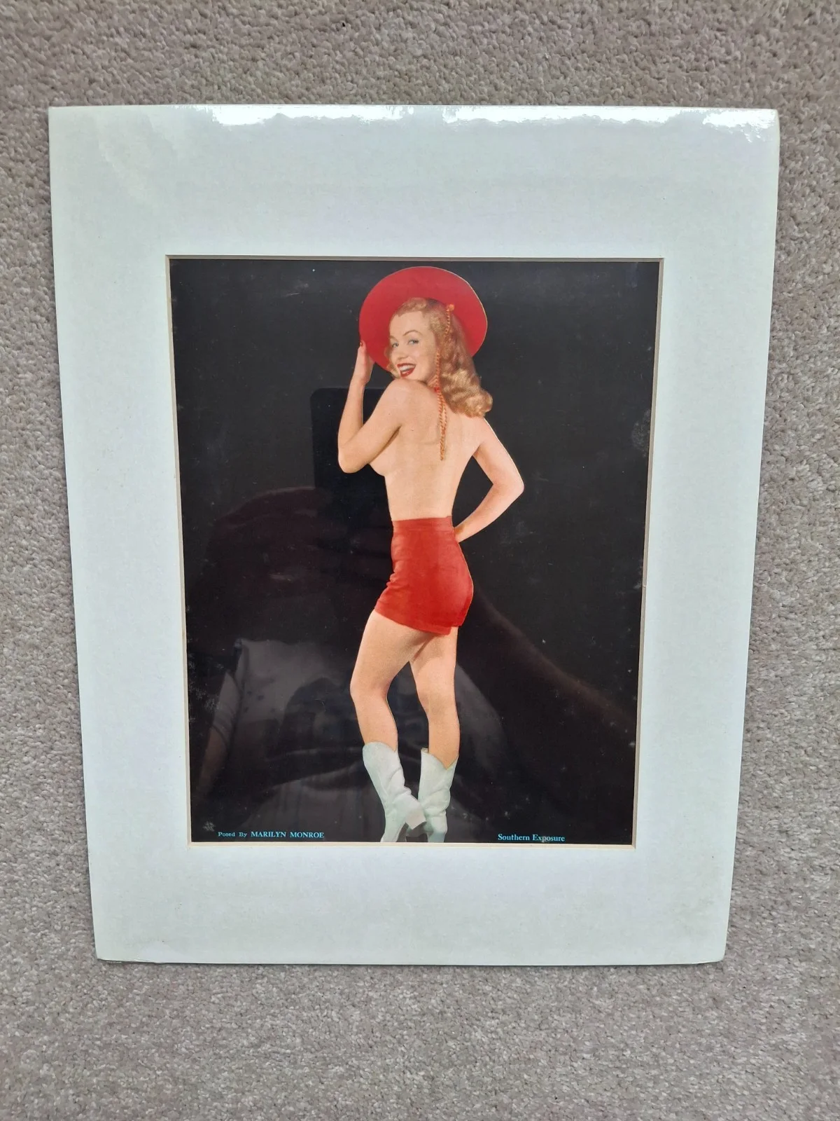 Three c1948 fan club issue Marilyn Monroe Lithographs Prints Laszlo Willinger, image 5