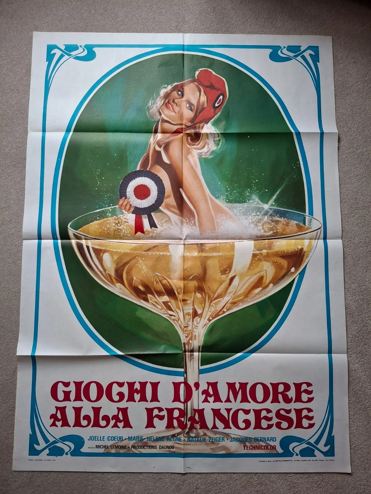 Les PETITES SAINTES Y TOUCHENT Italian 2F movie poster 39x55 SEXPLOITATION 1974, изображение 2