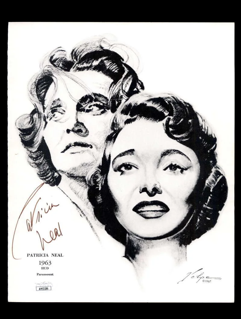 Patricia Neal — Patricia Neal JSA Coa Signed 8x10 Volpe Litho Photo Autograph
