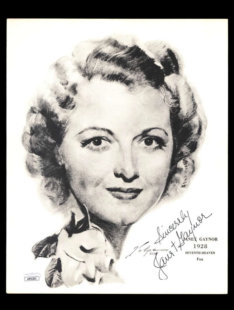 Janet Gaynor — Janet Gaynor JSA Coa Signed 8x10 Volpe Litho Photo Autograph
