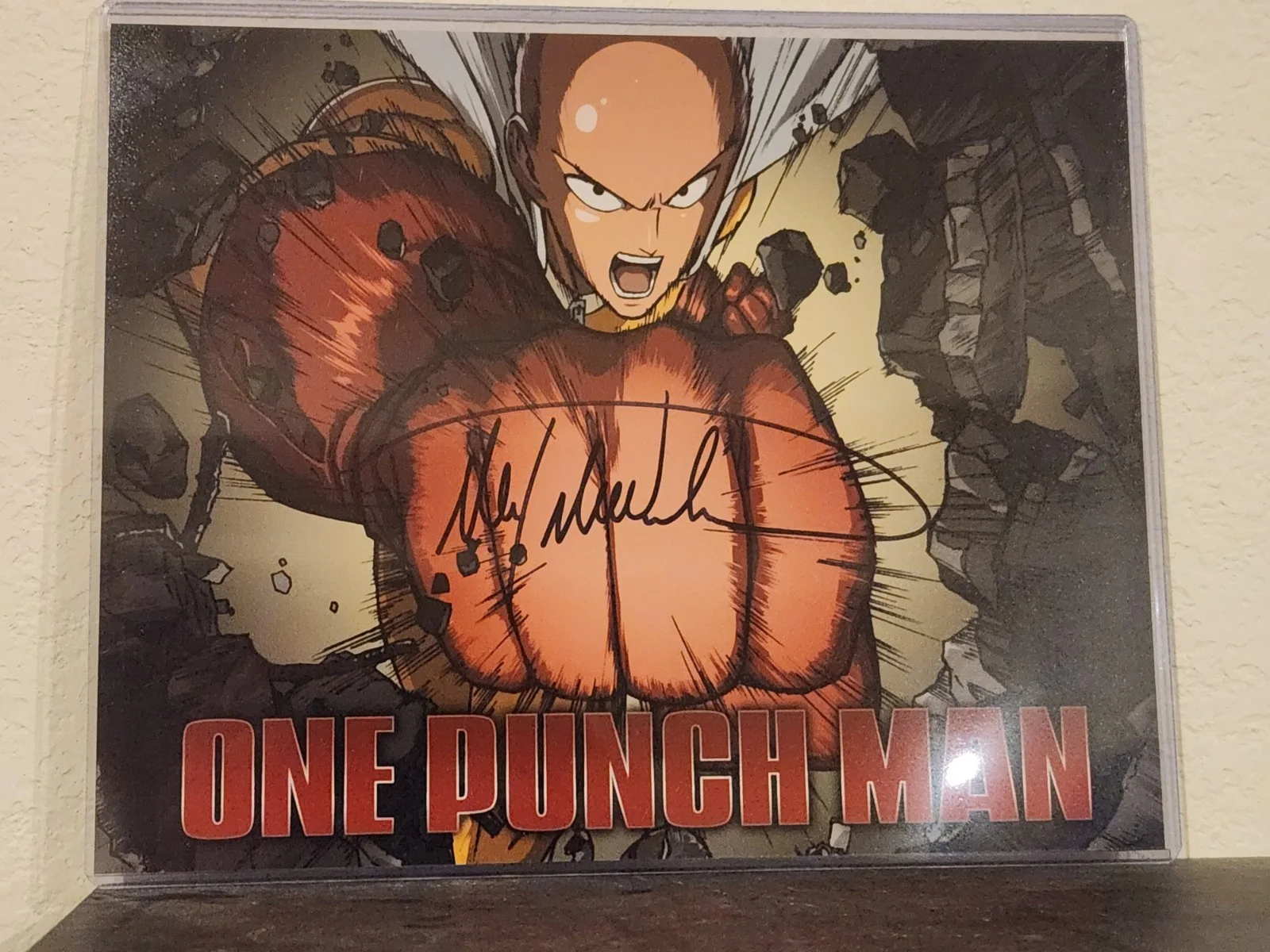 Max Mittelman — Signed 8x10 MAX MITTELMAN Saitama One Punch Man Autograph JSA COA