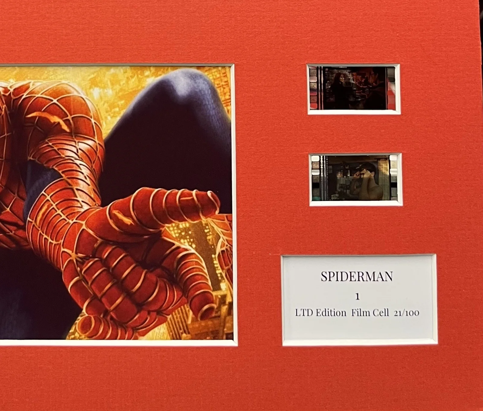 SPIDER - MAN . 35mm Film Cell Mounted Display, image 2