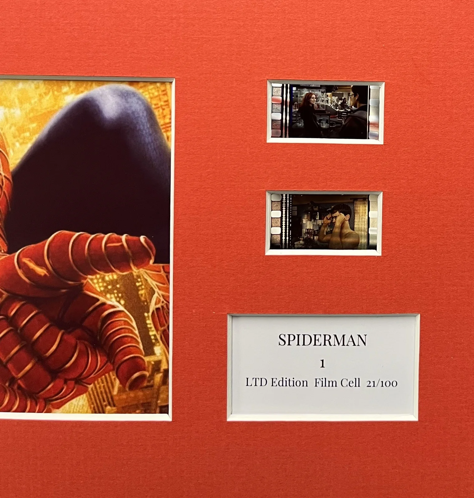 SPIDER - MAN . 35mm Film Cell Mounted Display, image 3