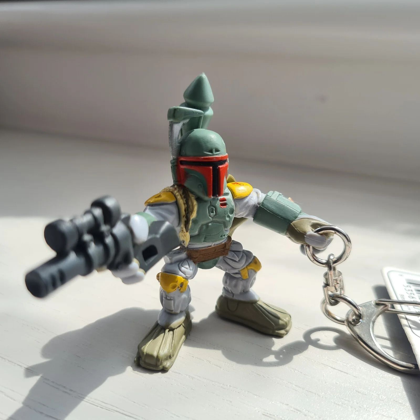 Galactic Heroes Backpack Heroes Star Wars Boba Fett Keyring/Keychain/Figure New, image 3