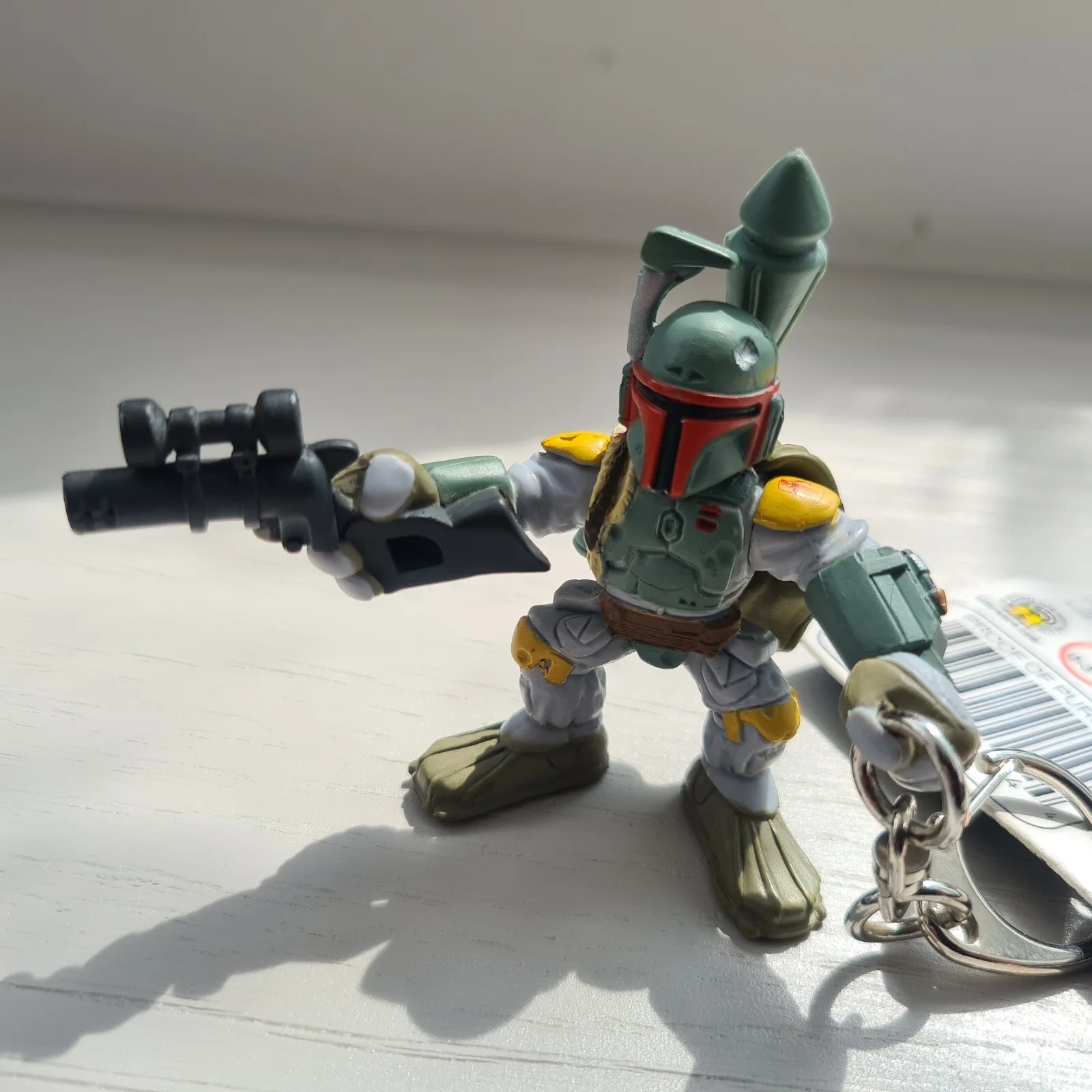 Galactic Heroes Backpack Heroes Star Wars Boba Fett Keyring/Keychain/Figure New, image 4