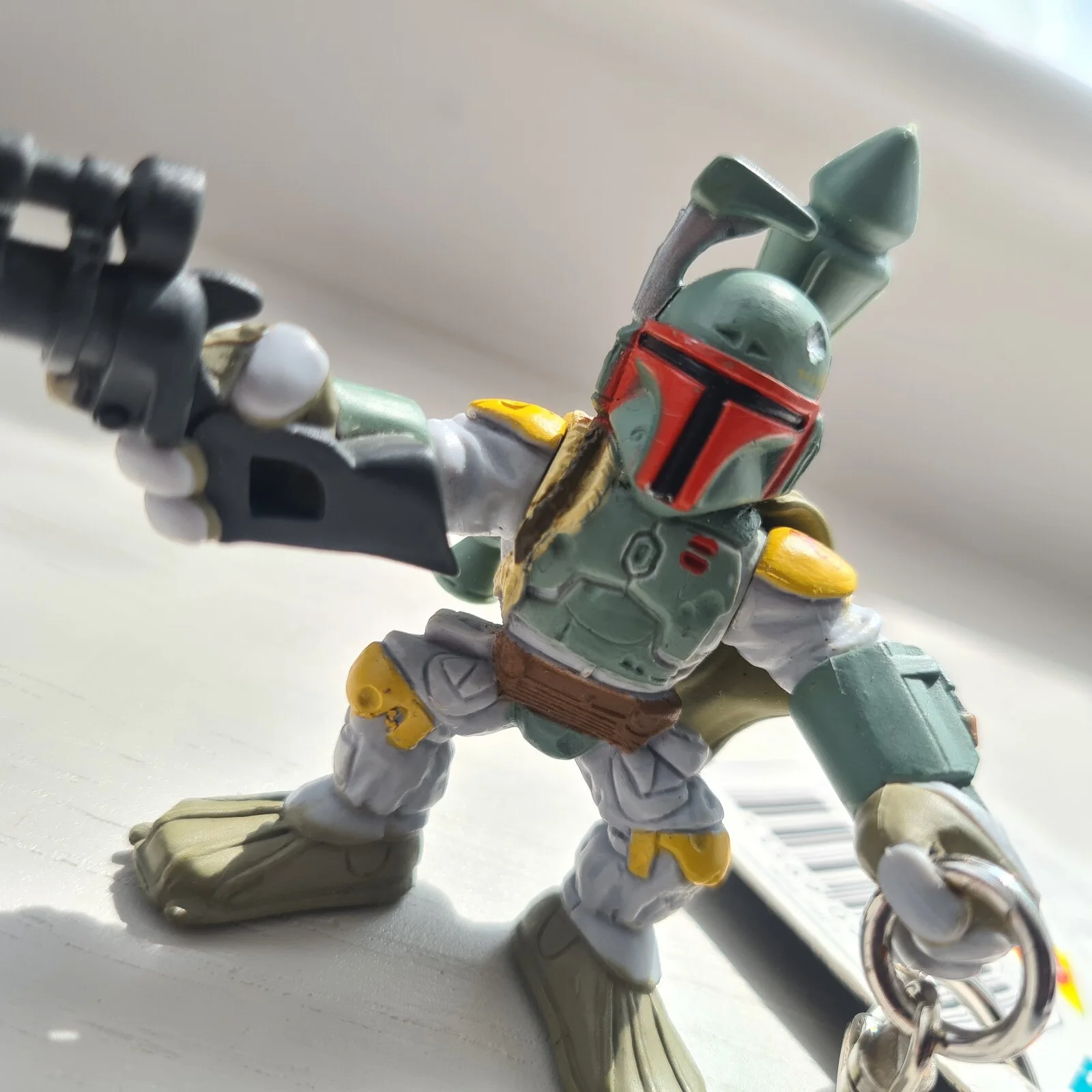 Galactic Heroes Backpack Heroes Star Wars Boba Fett Keyring/Keychain/Figure New, image 5