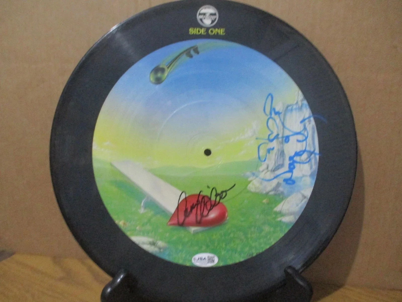 HEART JSA CERTIFIED AUTHENTIC AUTOGRAPHED/SIGNED PICTURE DISC ANN & NANCY WILSON, image 4
