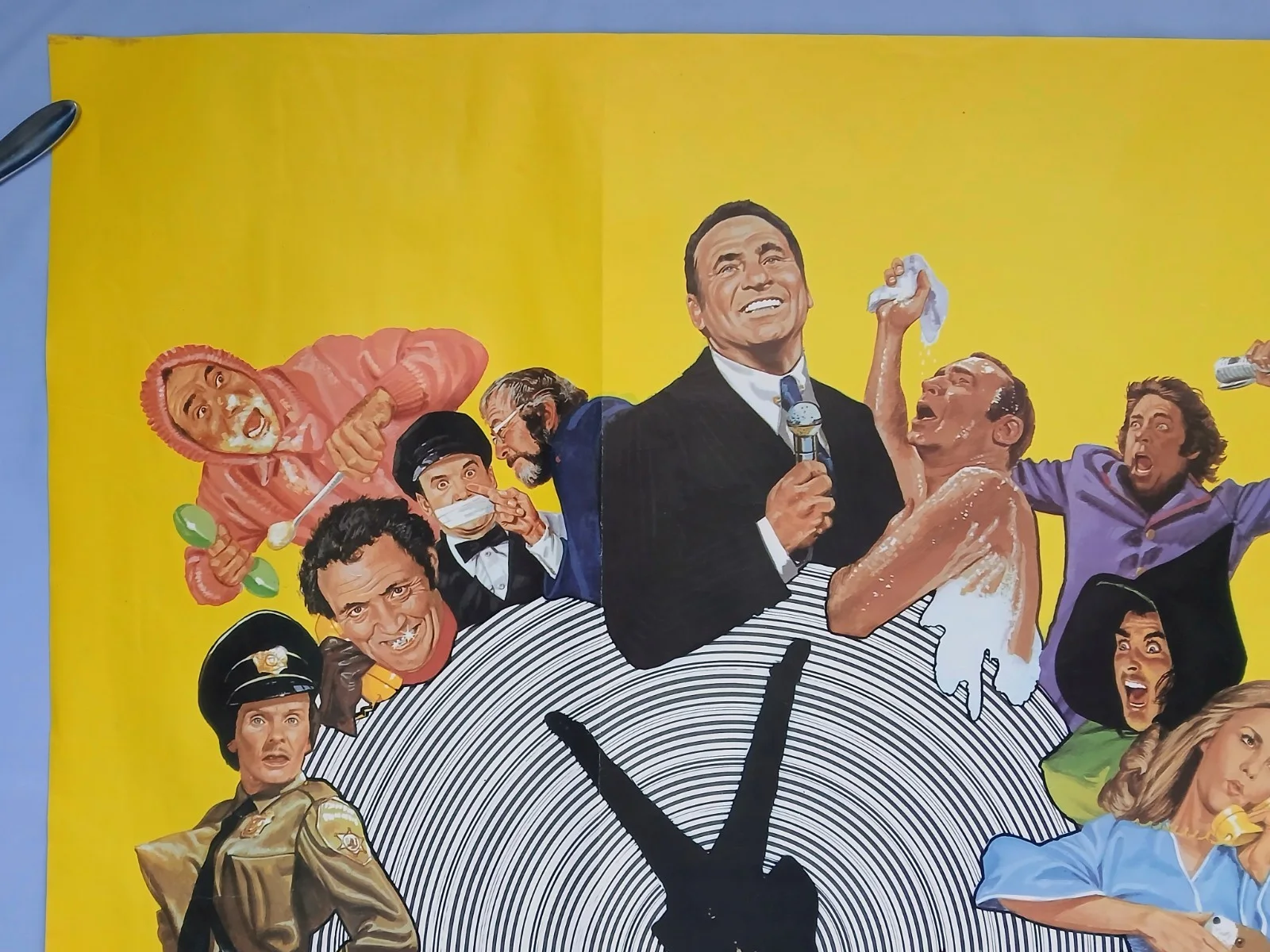 HIGH ANXIETY (1977) original UK quad poster - Mel Brooks Hitchcock spoof comedy, изображение 2