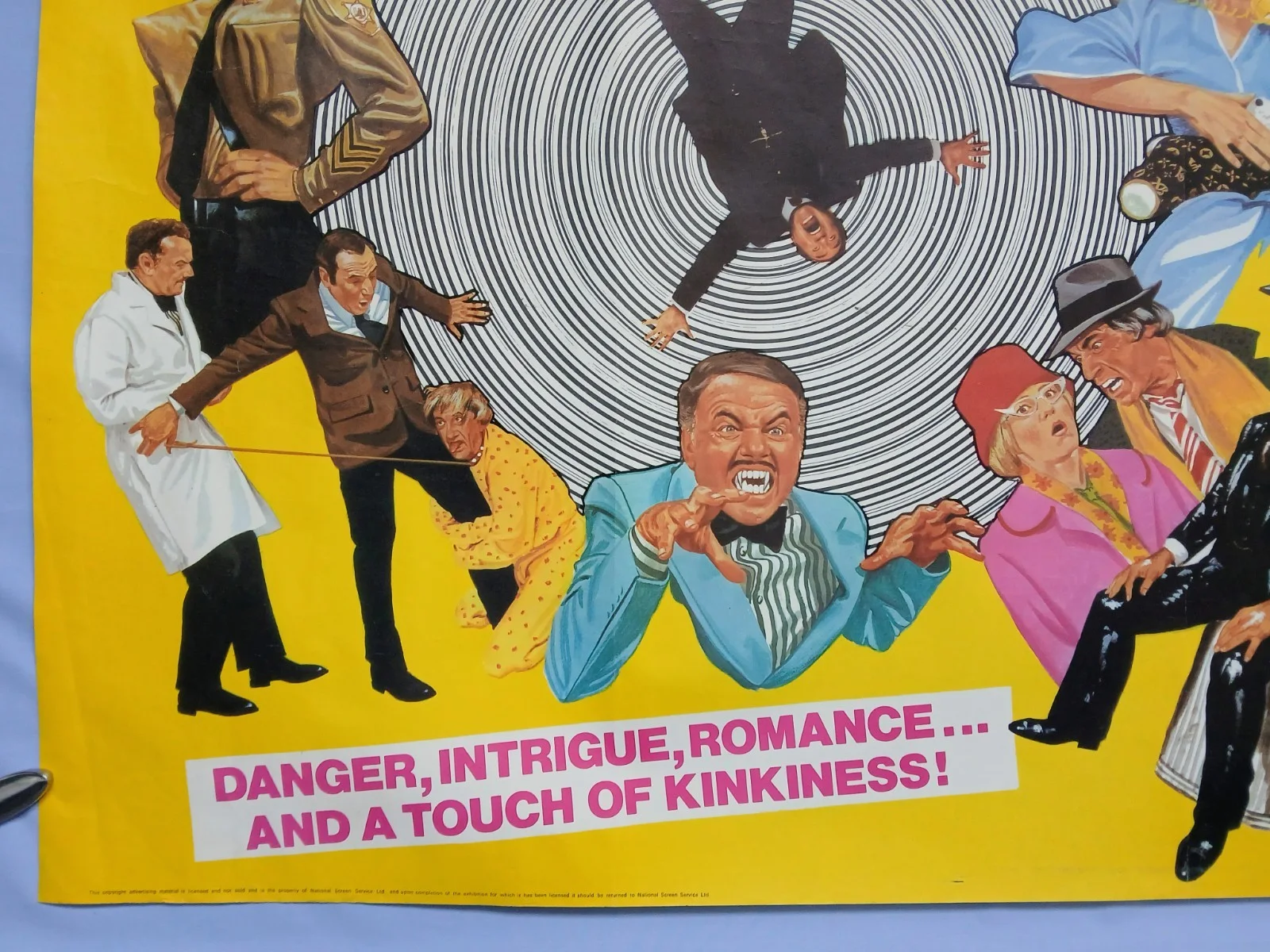 HIGH ANXIETY (1977) original UK quad poster - Mel Brooks Hitchcock spoof comedy, изображение 4