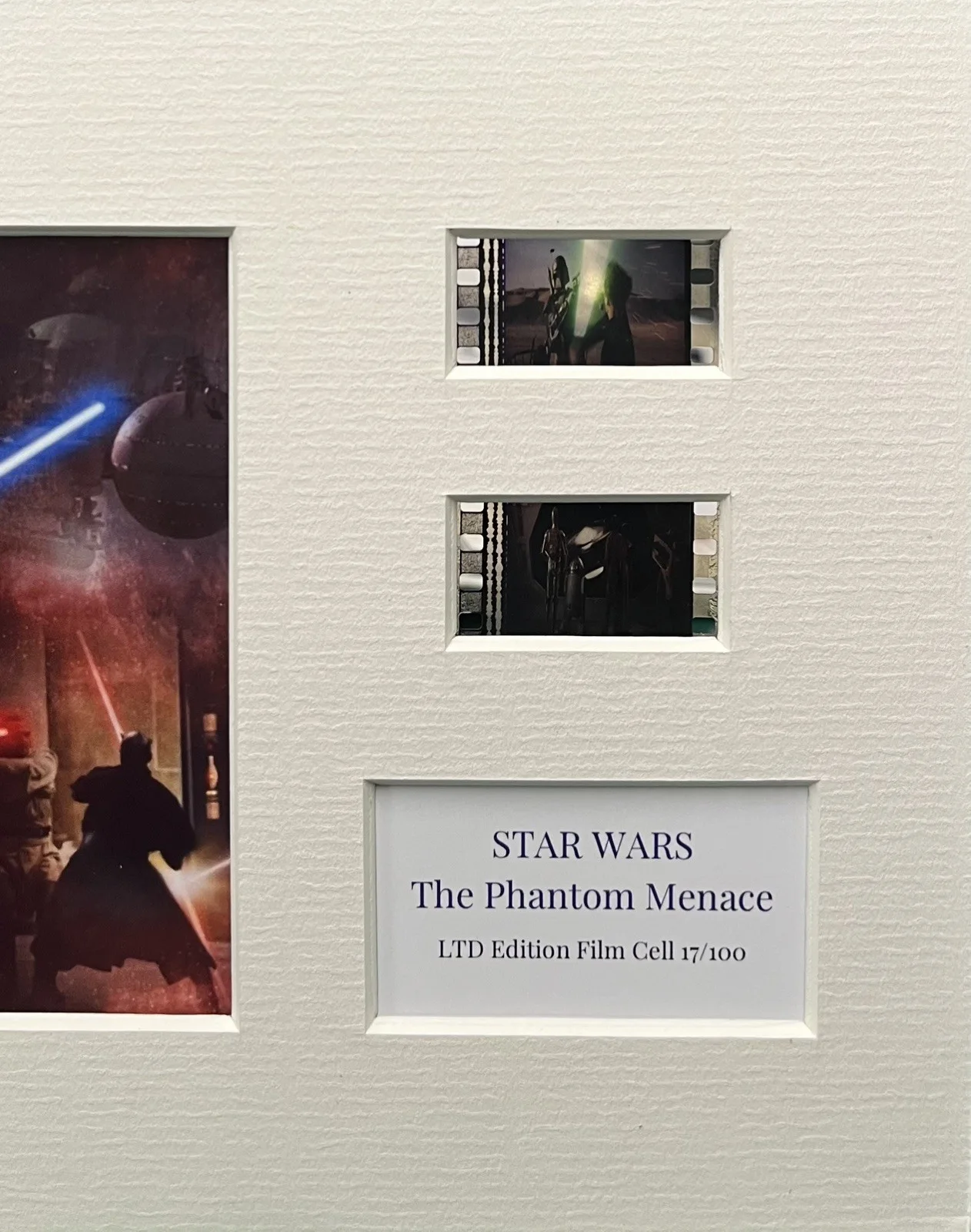STAR WARS. EPISODE I. The Phantom Menace. 35mm Film Cell Mounted Display, image 3