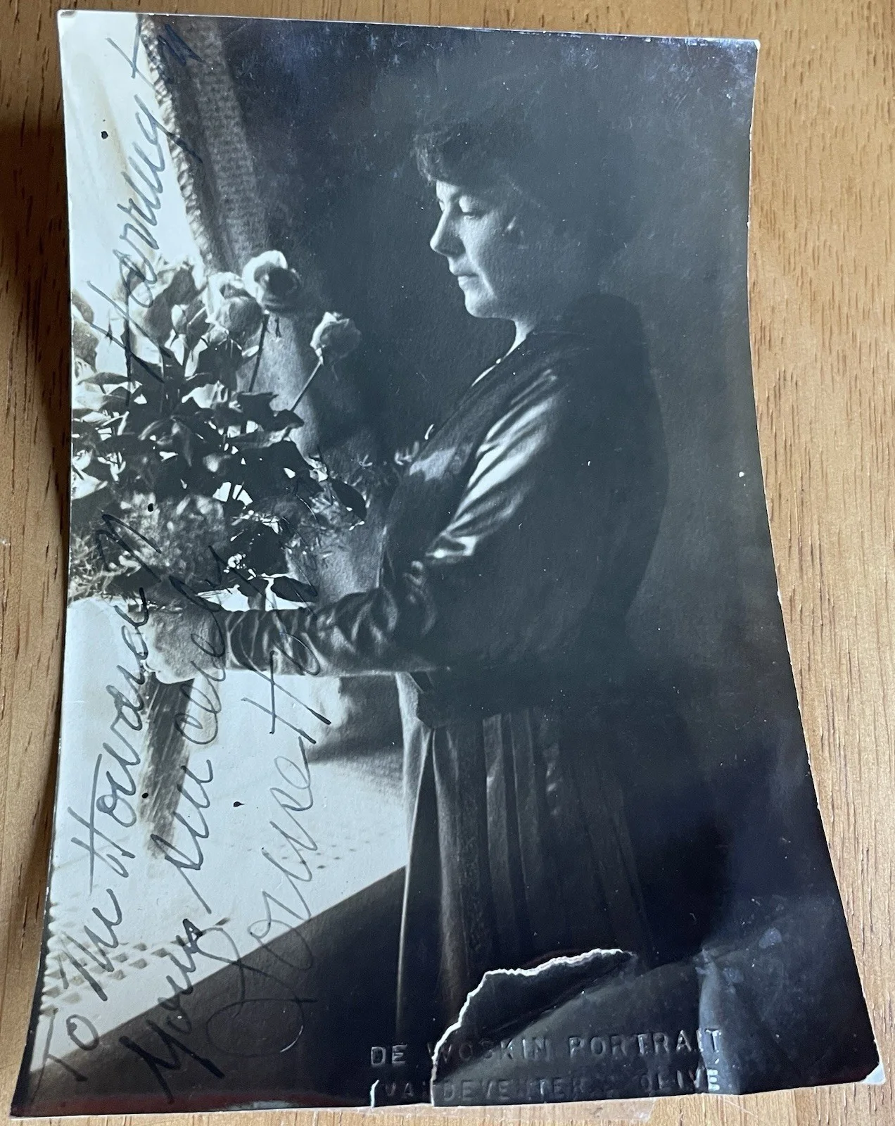 Opera Singer Louise Homer Autograph Photo To Symphony Manager, изображение 2
