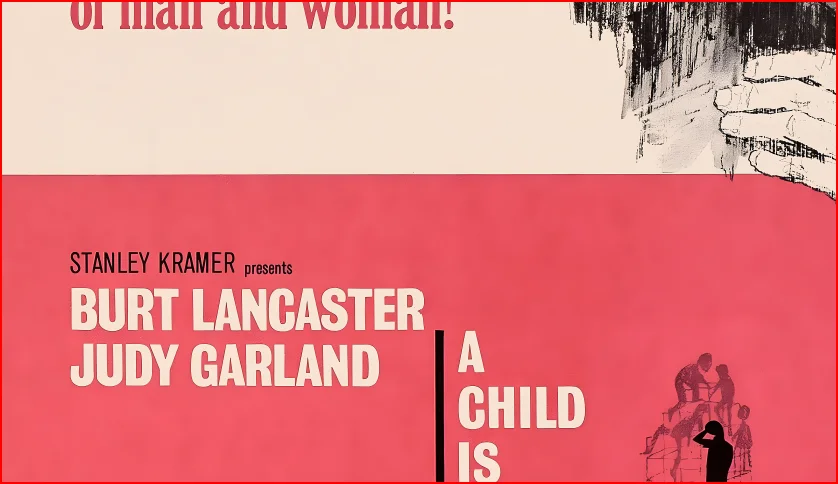 A Child Is Waiting 1963 - Burt Lancaster - Restored 27.2" x 41" US One Sheet, изображение 4