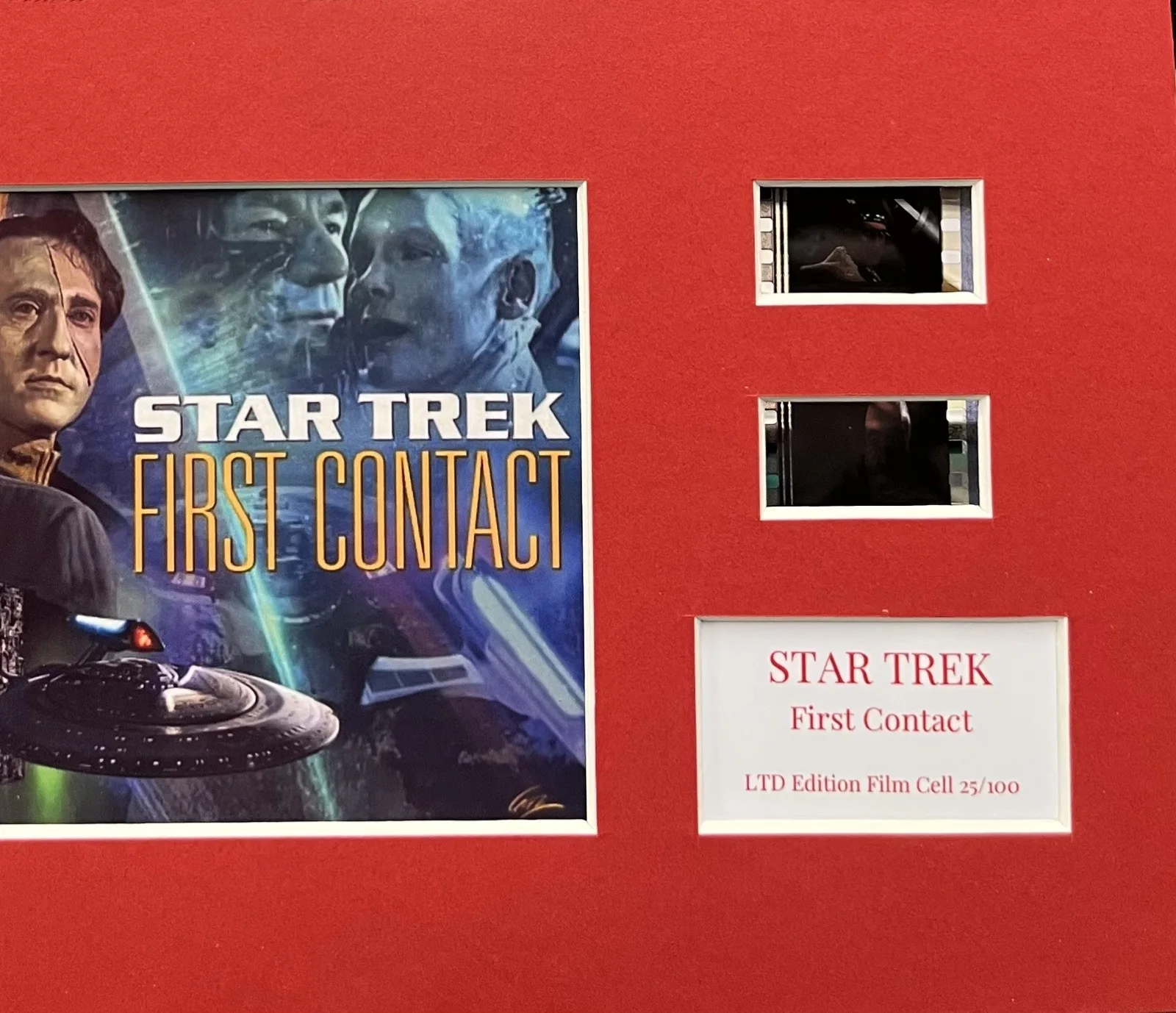 STAR TREK. FIRST CONTACT. 35mm Film Cell Mounted Display, image 2