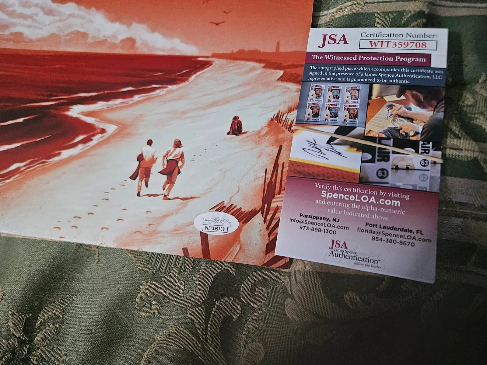 Jaws 1st victim — JAWS 1st victim autographed 11x17 on beach color photo JSA Certified, изображение 3