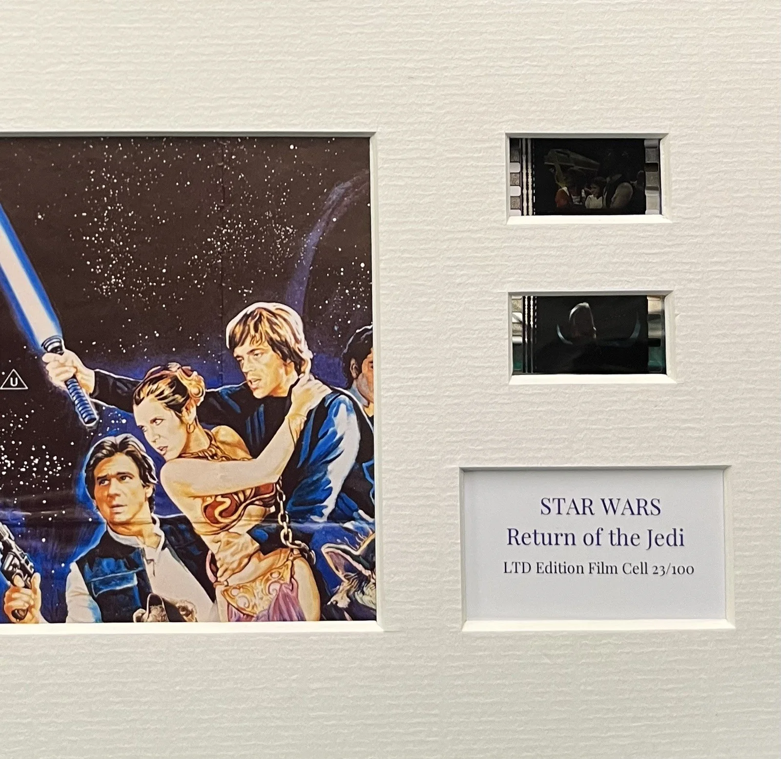 STAR WARS. RETURN OF THE JEDI. 35mm Film Cell Mounted Display, изображение 2