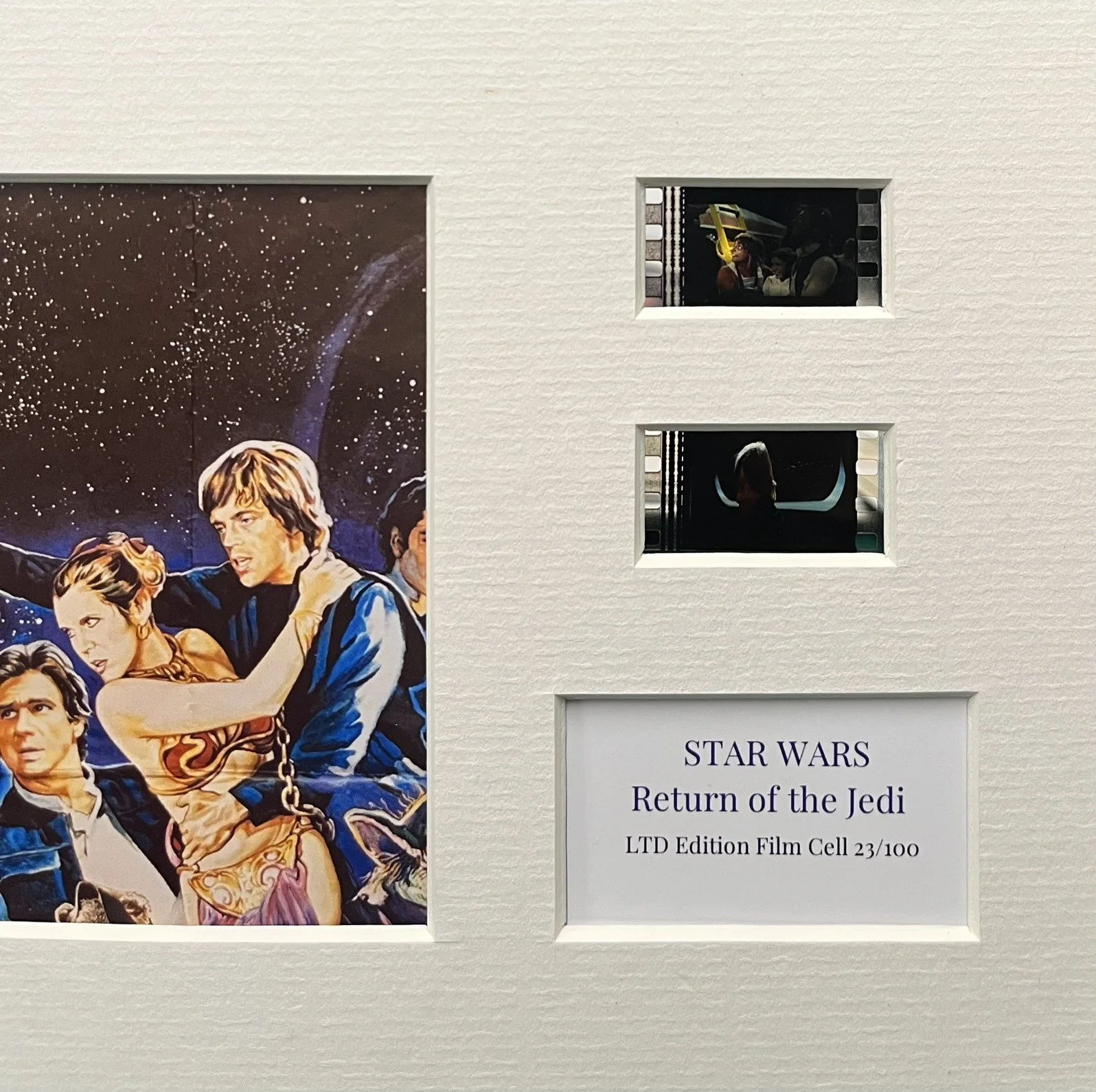 STAR WARS. RETURN OF THE JEDI. 35mm Film Cell Mounted Display, изображение 3