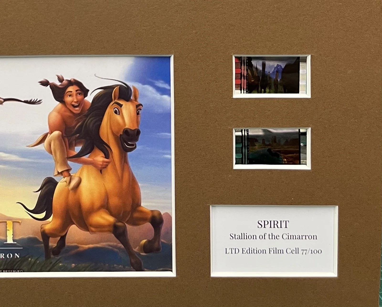 SPIRIT Stallion of Cimarron. 35mm Film Cell Mounted Display, image 2