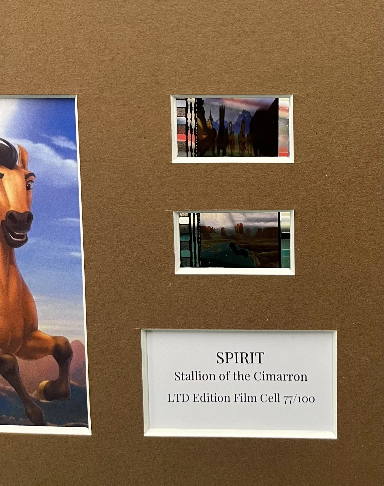 SPIRIT Stallion of Cimarron. 35mm Film Cell Mounted Display, image 3