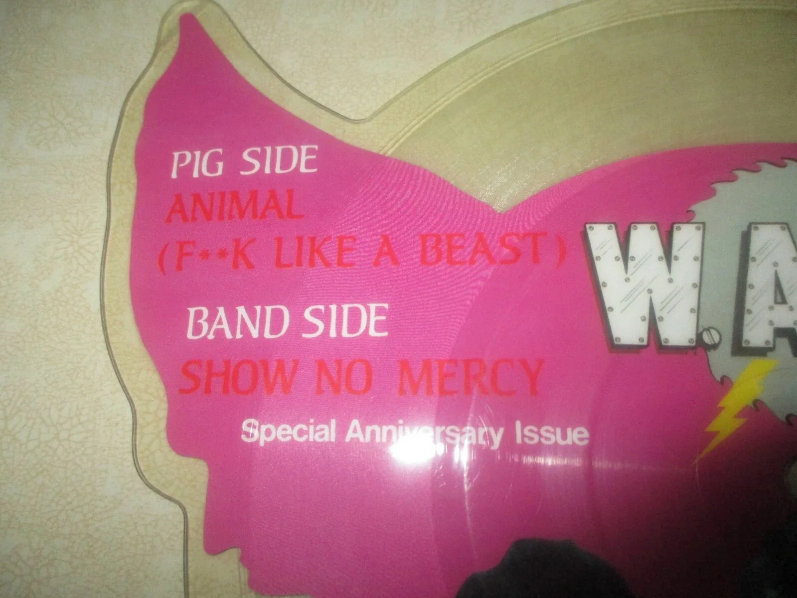 WASP JSA CERTIFIED AUTHENTIC AUTOGRAPHED/SIGNED ANIMAL F**K RARE PICTURE DISC, изображение 5