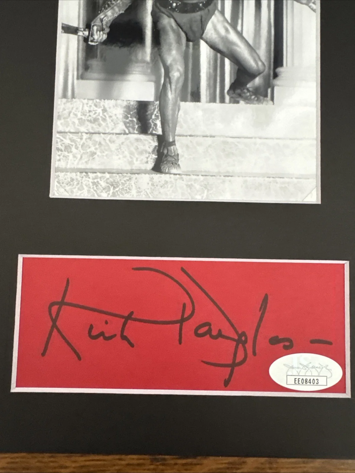 Kirk Douglas Auto Signed Photo Matted To 8x10 Spartacus JSA Authentic, изображение 3