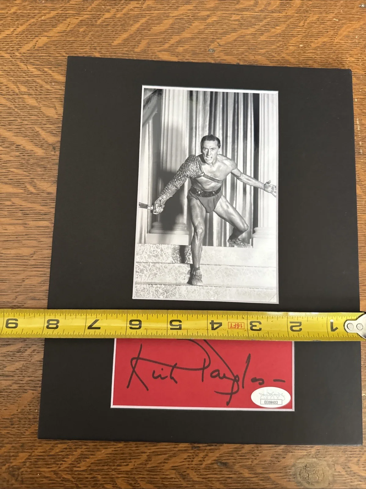 Kirk Douglas Auto Signed Photo Matted To 8x10 Spartacus JSA Authentic, изображение 5
