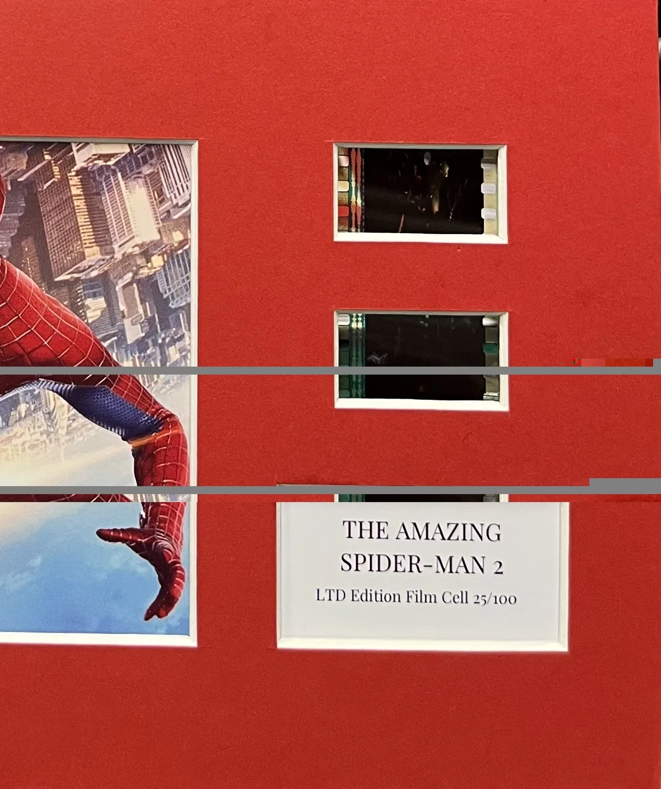The Amazing. SPIDER - MAN 2 . 35mm Film Cell Mounted Display, image 2